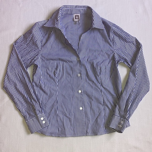 ANNE KLEIN | Long Sleeve Button Down Shirt - Picture 4 of 16